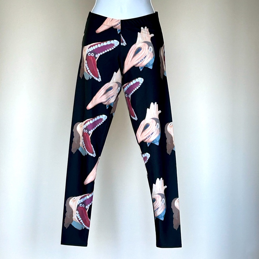 Beetlejuice Couple Melted Faces Leggings